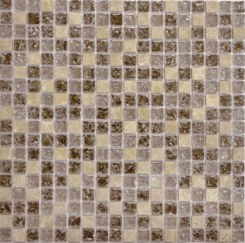 Мозаика Q-Stones стекло+камень QSG-013-15/8 30,5х30,5