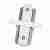 Коннектор прямой внутренний Volpe UBX-Q123 R11 White 1 Polybag UL-00007380
