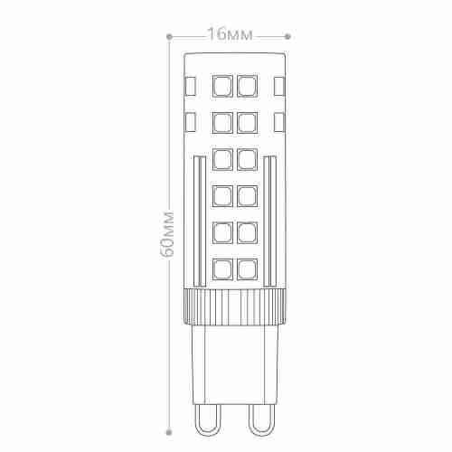 Лампа светодиодная Feron G9 7W 2700K прозрачная LB-433 25766