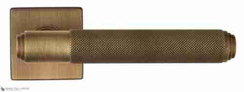 Дверная ручка Venezia "EXA ZIG" FSS матовая бронза