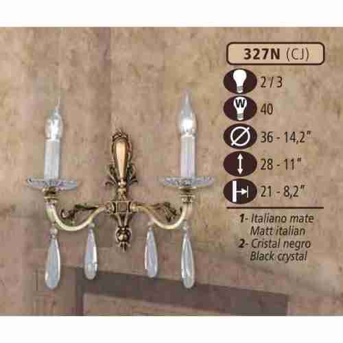 Бра Riperlamp 327N/2 CJ BLACK