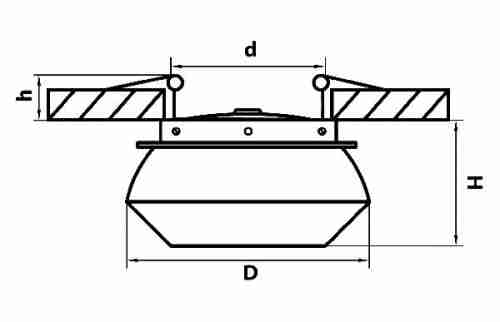 Точечный светильник Lightstar ORBE 051309
