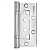 Петля дверная накладная без врезки (бабочка) Punto 200-2B 100x2,5 CP хром