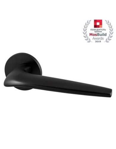 Комплект: Ручки Armadillo TWIN URS BL-26+Завертка+Бесшумный замок и Петли Fuaro/черный