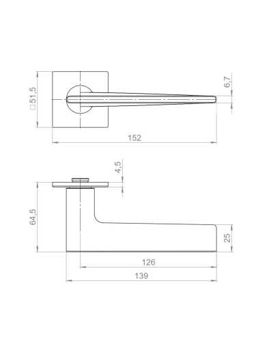 Ручка Armadillo (Армадилло) раздельная K.YM.TRUFFLE BL-26 черный