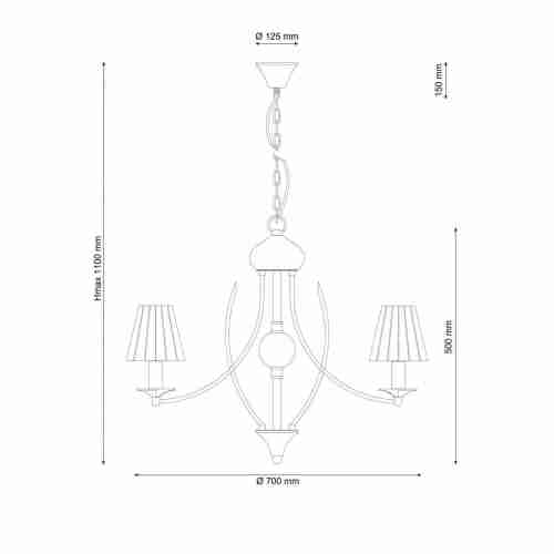 Подвесная люстра Lucia Tucci Milano 115.6