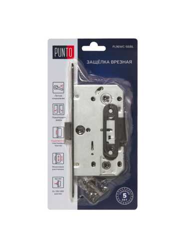 Защелка врезная PL96WC-50/BL BL (черный)
