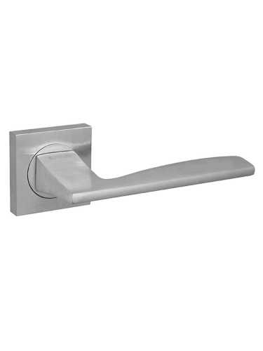 Ручка дверная Fuaro (Фуаро) межкомнатная K.KM52.ROCK (ROCK KM) SSC-16 сатинированный хром  Набор 8