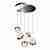 Подвесная светодиодная люстра iLedex CRystal Ball C4474-5R CR