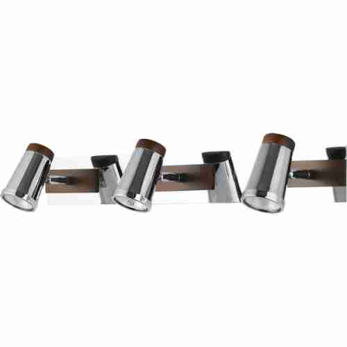 Спот N-Light 6205A/3GU10 chrome + brown wood