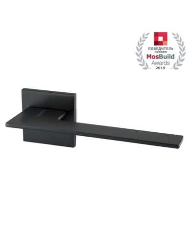 Комплект: Ручки Armadillo MIRAGE USS BL-26+Завертка+Бесшумный замок и Петли Fuaro/черный