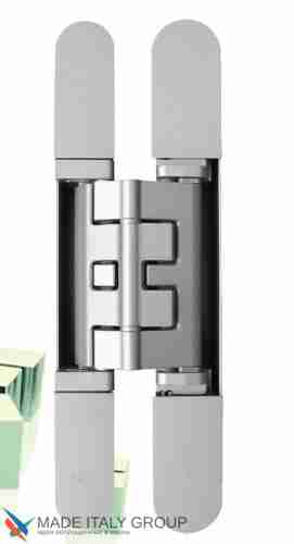 Kubica HYBRID K2460 CR.SAT петля скрытая универсальная асимметричная, цвет МАТОВЫЙ ХРОМ (60 kg)