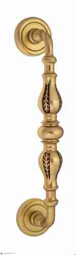 Ручка скоба Venezia "GIFESTION" 280мм (230мм) D1 французское золото + коричневый