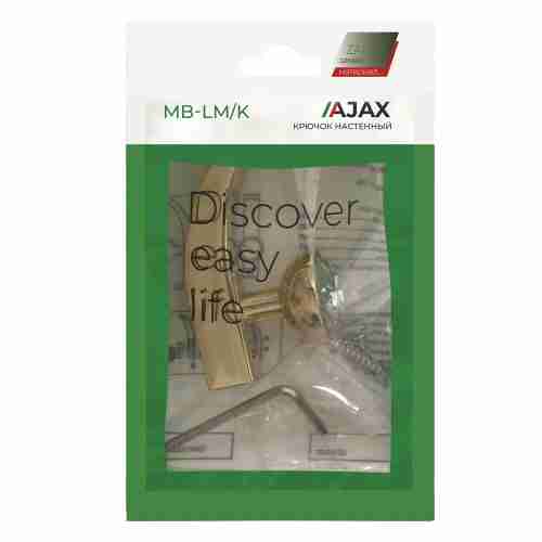 Крючок Ajax (Аякс) настенный MB-LM/K-004 GP золото