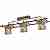 Люстра потолочная N-Light 480-03-13 chrome + wengue