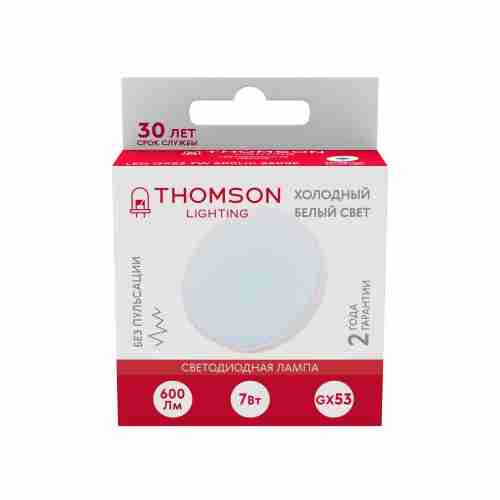 Лампа светодиодная Thomson GX53 7W 6500K таблетка матовая TH-B4005