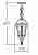 Уличный подвесной светильник Oasis Light 95205S 95205S Bl Уличный подвесной светильник Oasis Light 95205S 95205S Bl