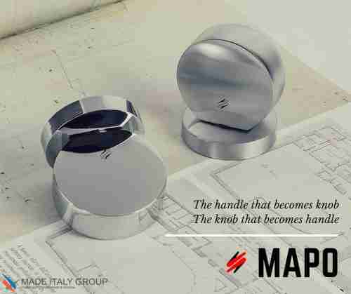 Дверная ручка кноб поворотная COLOMBO Mapo RM15RSB-CR полированный хром