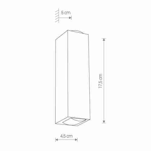 Уличный настенный светодиодный светильник Nowodvorski Lens Led 9113