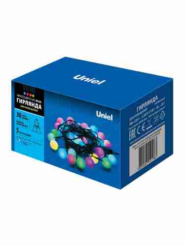 Светодиодная гирлянда Uniel Радуга-1 220V разноцветный ULD-S0500-030/DGA RGB IP20 Rainbow-1 UL-00005470