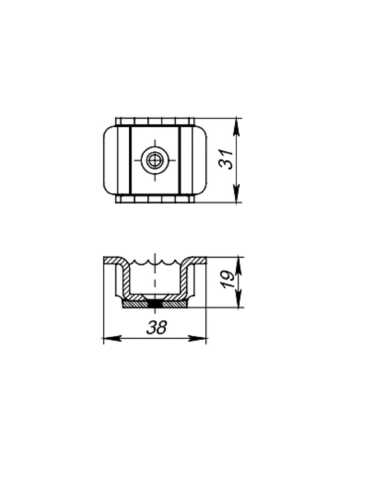 Регулятор Fuaro (Фуаро) прижима двери итал. тип (31х38 мм, B2B), сталь
