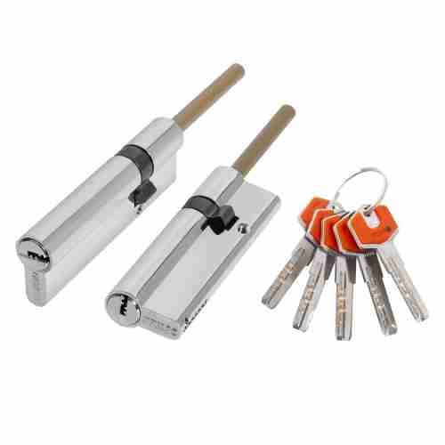 Цилиндровый механизм D-PROTERM507/100 Fuaro (Фуаро) mm (65+10+25) термошток 8х65 мм CP, 5 кл.