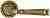 Ручка дверная Extreza BONO (Боно) 328 на розетке R02 матовая бронза F03