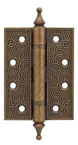 Комплект 2 шт. - Петля дверная универсальная латунная Armadillo Castillo CL 500-A4 102x76x3,5 OB античная бронза