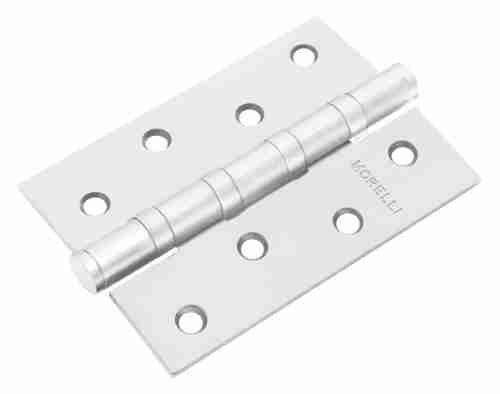 Комплект 10 шт. - Петля дверная универсальная стальная с 4-мя подшипниками Morelli MS 100X70X2.5-4BB W белый