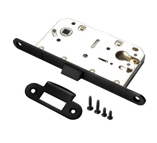 Замок под цилиндр RENZ INLB 85 PL Black черный