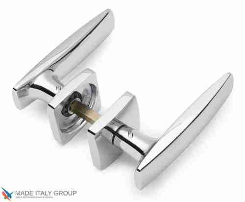 Дверная ручка на квадратном основании COLOMBO Bold PT11RSB-CR полированный хром