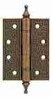 Петля дверная универсальная латунная Armadillo Castillo CL 500-A4 102x76x3,5 OB античная бронза