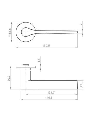 Ручка Armadillo (Армадилло) раздельная R.YM.CREME MWSC-33 итальянский тисненый