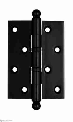 Дверная петля универсальная латунная с круглым колпачком Venezia CRS010 102x76x3 черный