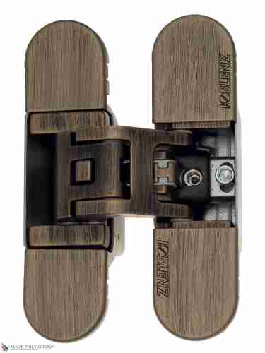 Kubica 6700 DXSX, BS петля скрытая универсальная СОСТАРЕННАЯ БРОНЗА (70 kg)