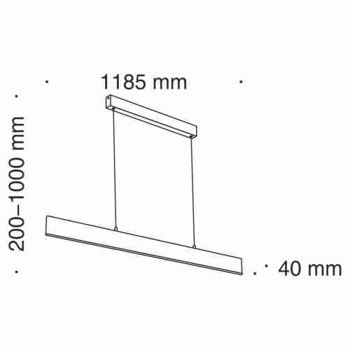 Подвесной светодиодный светильник Maytoni Step P010PL-L30G4K