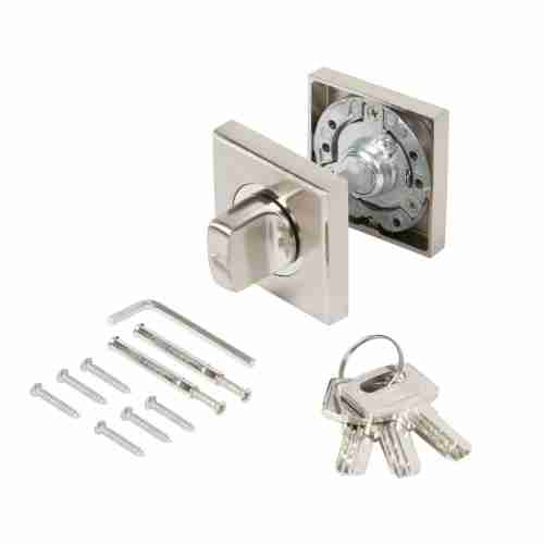 Завертка сантехническая Ajax (Аякс) с фиксацией ключом BK6.FIX.JK SN-3 мат.никель