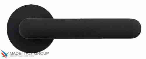 Дверная ручка на круглом основании COLOMBO ONE CC11RSB-C03 матовый черный