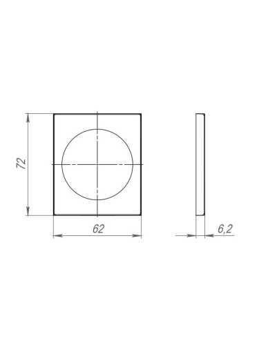 Декоративная накладка SLIM DS.RT01.08 BL Черный