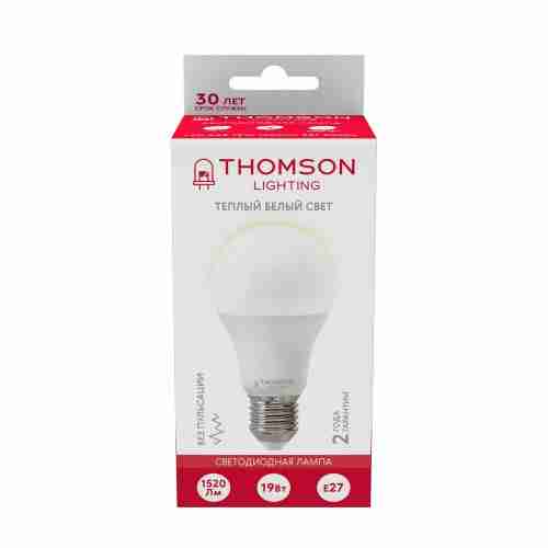Лампа светодиодная Thomson E27 19W 3000K груша матовая TH-B2347