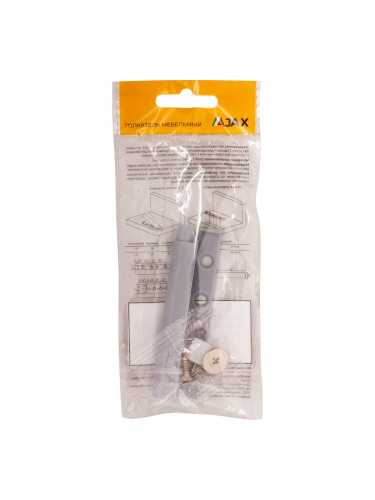 Толкатель Ajax (Аякс) мебельный пластиковый DMP-85/14M с магнитом Grey серый