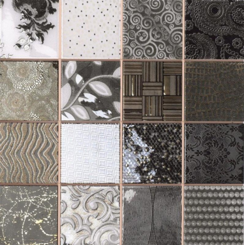 Мозаика Dune Ceramica Mosaico Tiffany Black 28,1х28,1