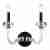 Бра iLamp Vibe W9474-2 Nickel Бра iLamp Vibe W9474-2 Nickel